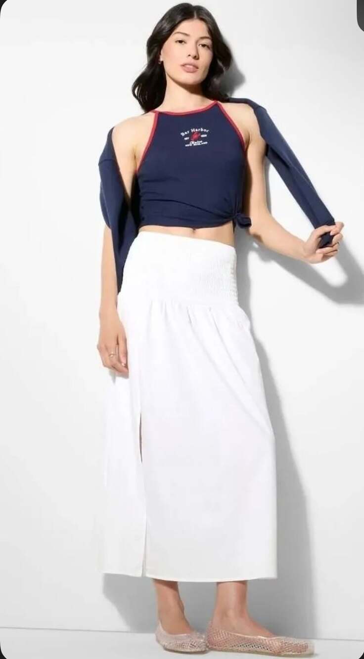 Wild Fable Smocked Waist Maxi Skirt